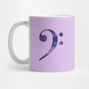 Space Bass Clef Mug